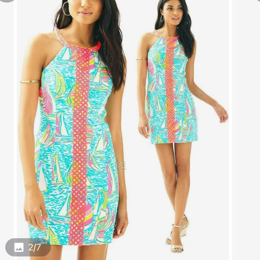 Lilly Pulitzer Multicolor Sailboat Print Dress